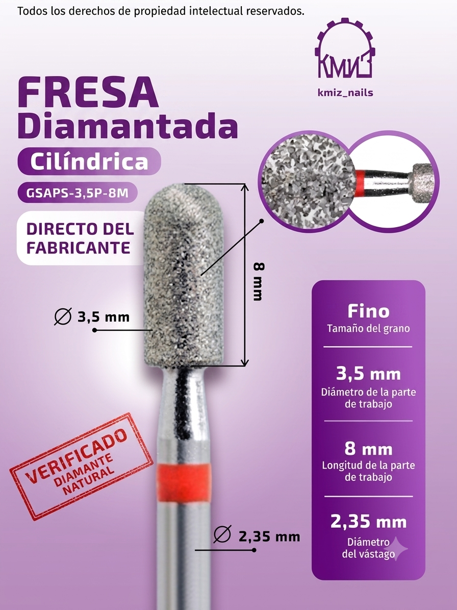 Cilindro rojo 3,5-8