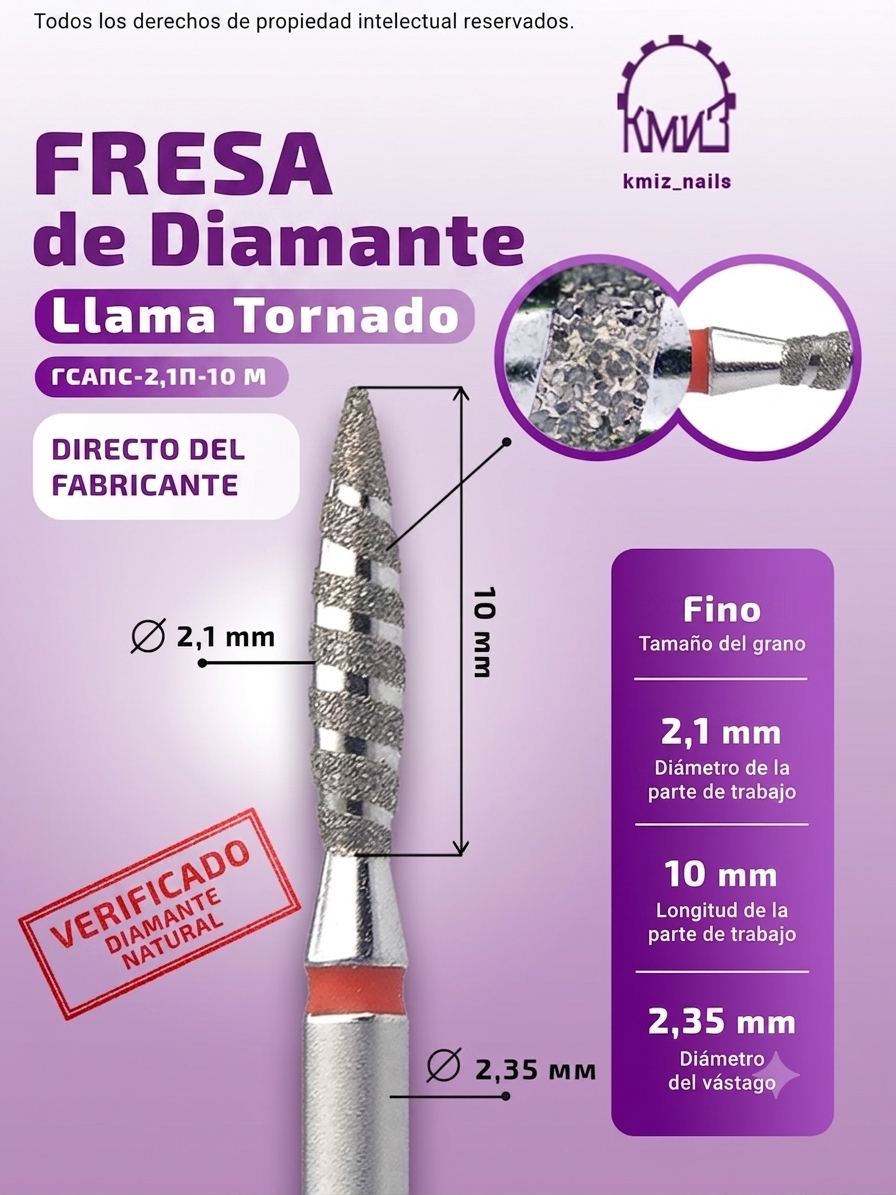 Llama tornado rojo 2,1-10