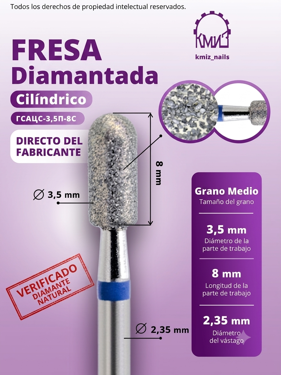 Cilindro azul 3,5-8