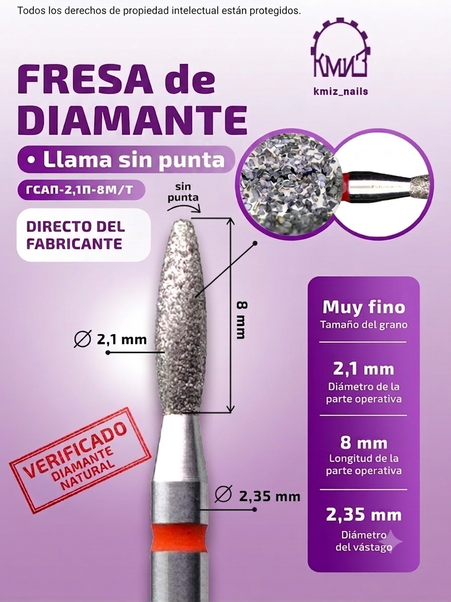 Llama 2,1-8 rojo (sin punta)
