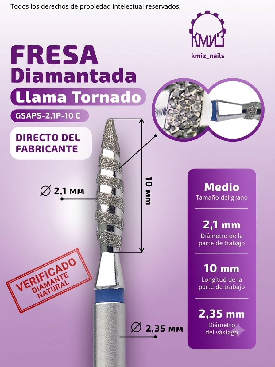 Llama tornado azul 2,1-10